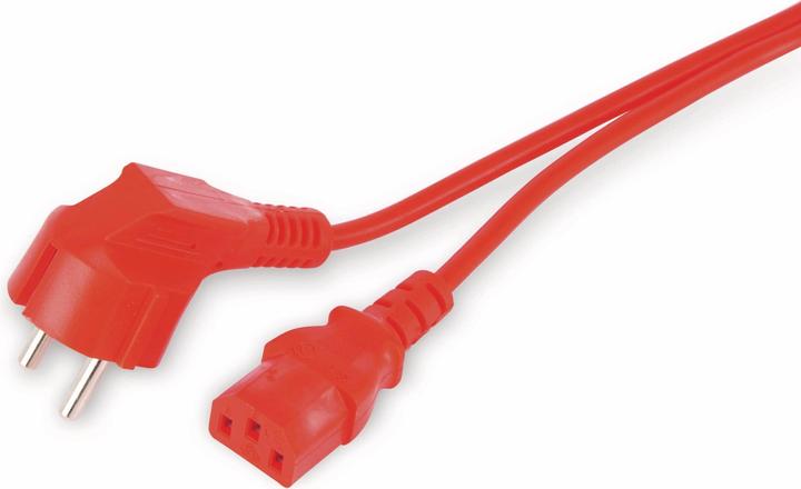 Actual product image Goobay cold device connection cable angled, 5 m, orange (5 m)