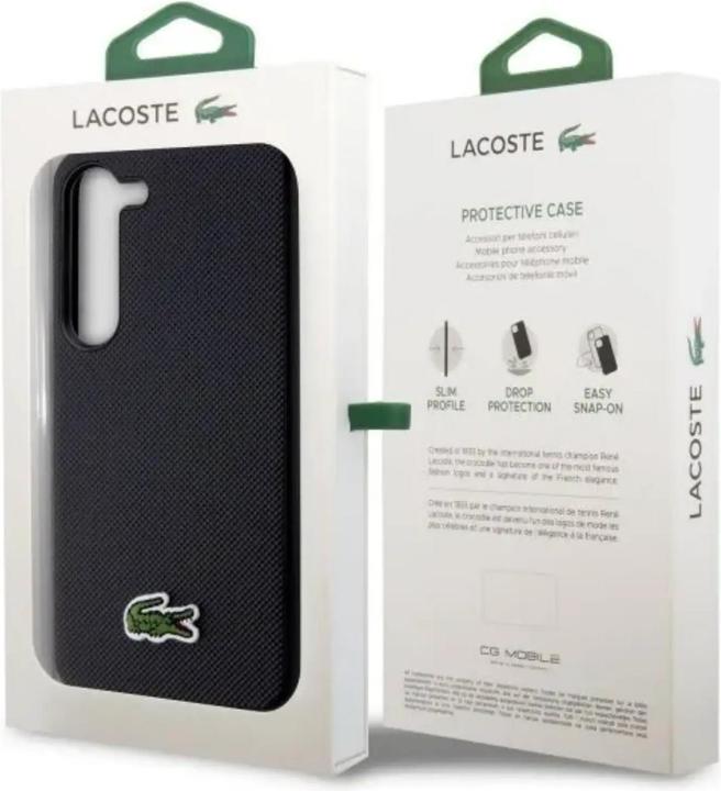 Produktbild Lacoste LCHCS23MPVCK S23+ S916 czarny/black hardcase Iconic Petit Pique (Samsung Galaxy S23+)