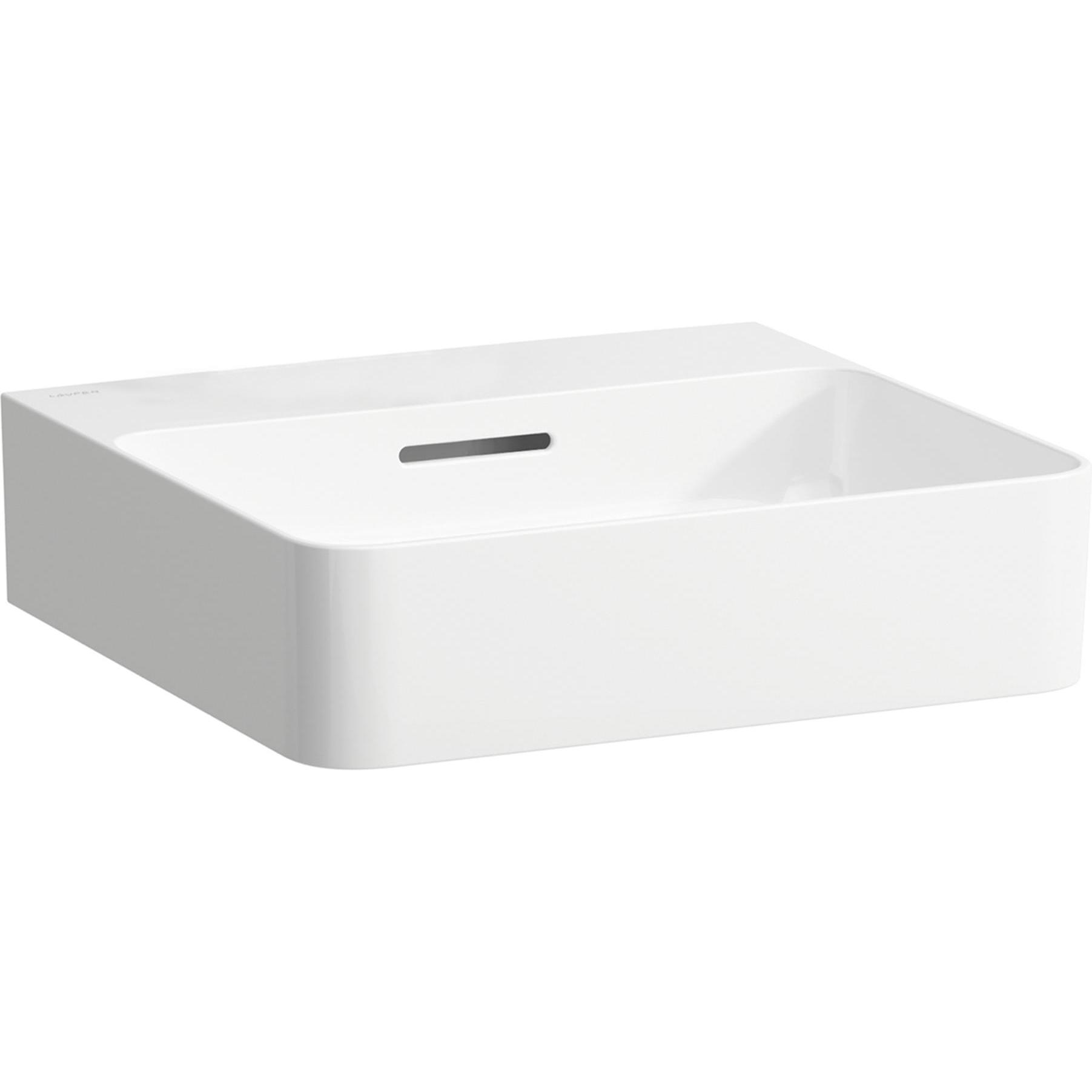 Laufen, Waschbecken, Aufsatzhandwaschbecken VAL 450x420mm m Überlauf ohne Hahnloch weiss (420 mm, 450 mm)
