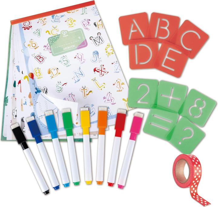 Hape Stencil ABC e numeri