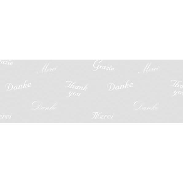 Ursus, Bastelpapier, Transparentpapier 115g/qm A4 VE=25 Blatt White Line Danke (115 g/m², 25 x)