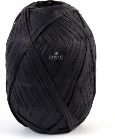 Actual product image DMC Cable fabric yarn Eco Vita Raffia 50 g, black (100 m)