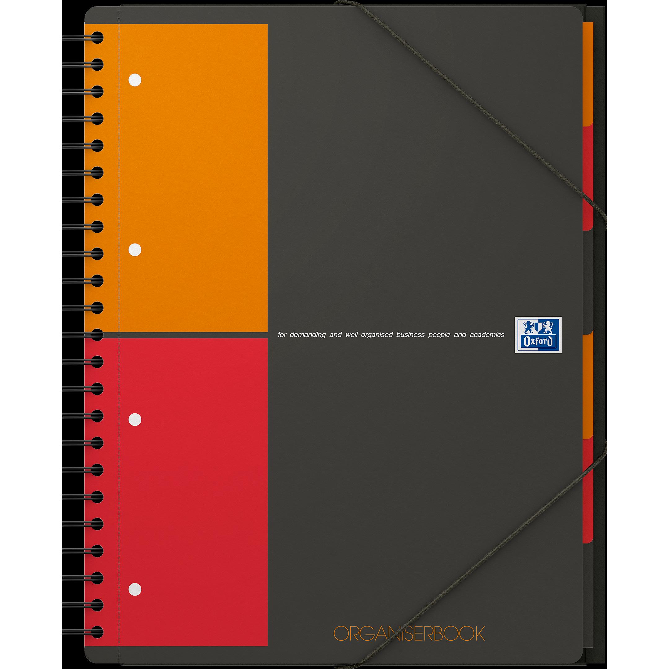 Oxford, Heft + Block, Organizerbook (A4+, Kariert, Weicher Einband)