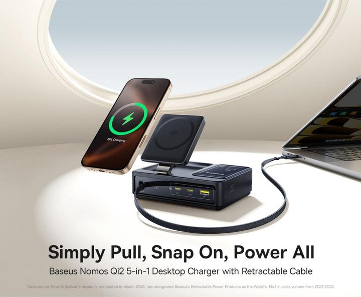 Produktbild Baseus Nomos 5-in-1 Desktop Charger (140 W)
