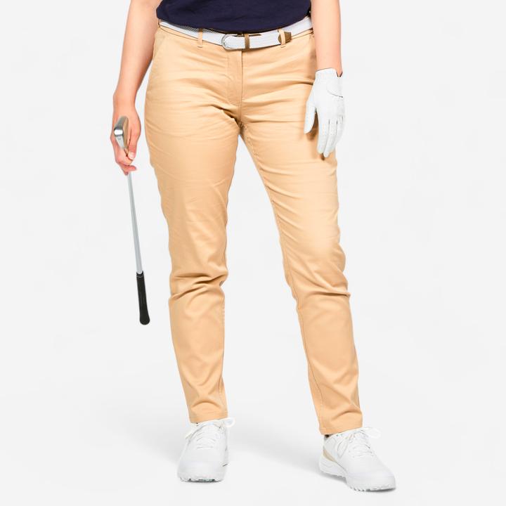 Produktbild Inesis Women's Golf Chino Cotton Trousers - MW500 Beige (31)