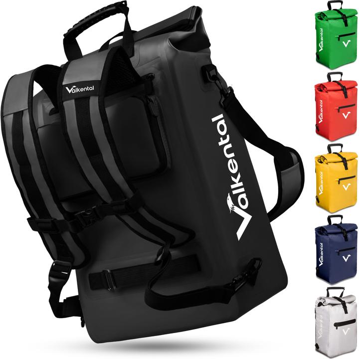 Immagine prodotto Valkental Borsa da bici ValkOne 3in1 - perfetta per la tua vita quotidiana! (23 l, Borsa portapacchi)
