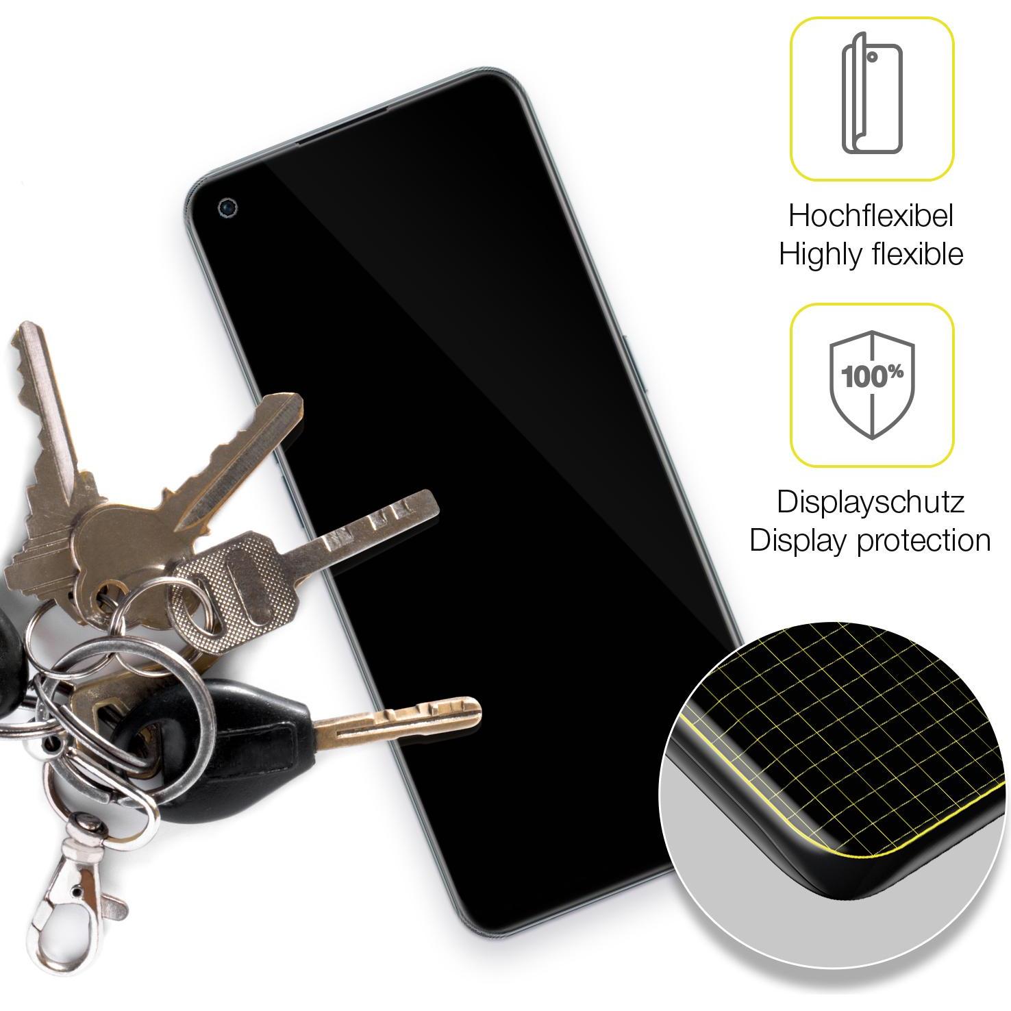 Thumbnail - Dipos Displayschutzfolie Full-Cover 3D (3 Stück, OnePlus Nord CE 2 5G), Smartphone Schutzfolie, Transparent