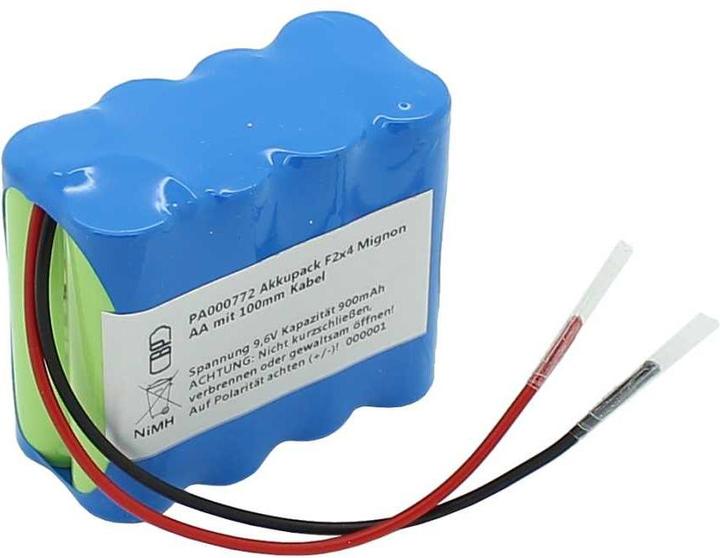 Image du produit XCell Akkupack NiMH 9,6V 900mAh F2x4 Mignon AA mit 100mm Kabel (900 mAh, Chargeurs sans batterie)