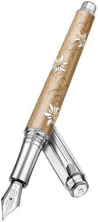 Image du produit Caran d'Ache Caran dAche Varius™ Edelweiss Vulpen – Limited Edition – M (Argent, Blanc, rhodié, 1x)