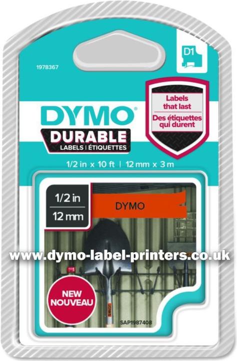 Produktbild Dymo D1 Hochleistungsbänder (1.20 cm, Orange)