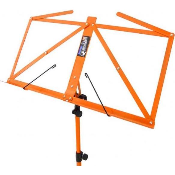 Thumbnail - keepdrum MUS3OR Notenständer Orange mit Tasche, Notenständer, Orange