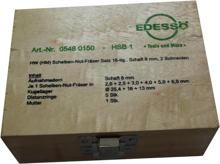 Actual product image Edessö HW-Scheibennutfräser Satz