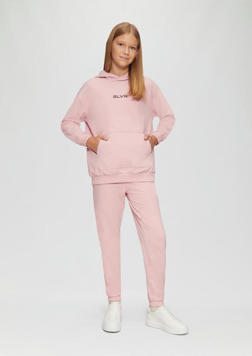 Image du produit S.Oliver Sweatshirt Unisex Kapuzen-Sweatshirt mit Känguru-Tasche und Frontprint (170, 176)