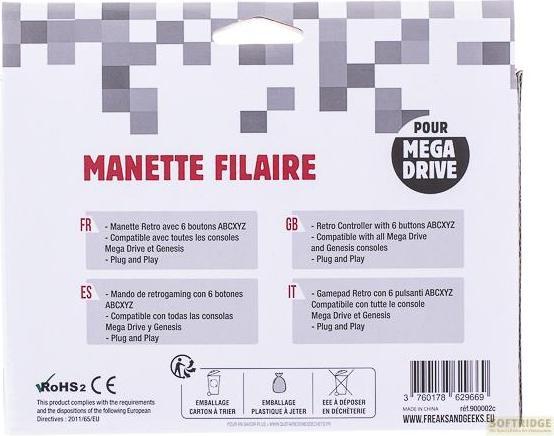 Produktbild Trade Invaders Megadrive/Genesis Controller/MasterSystem (6 buttons) (Sega Mega Drive)