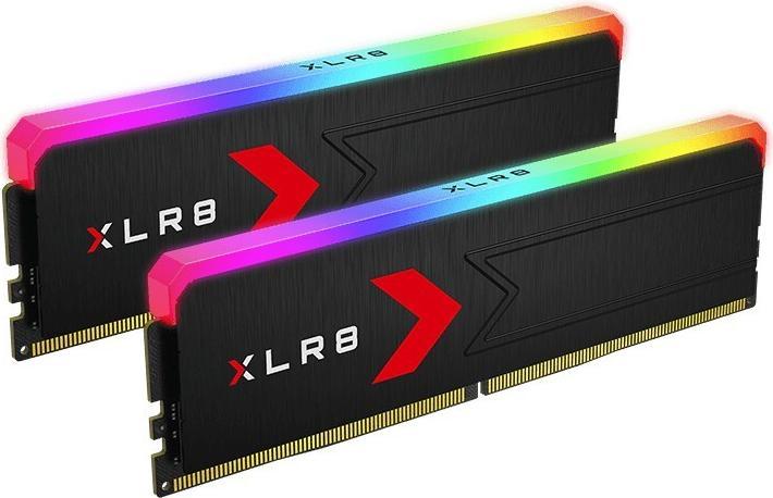 Produktbild PNY XLR8 RGB DDR5 Speicher 32GB (2x16GB) 6400 C36 (2 x 16GB, 6400 MHz, DDR5-RAM)
