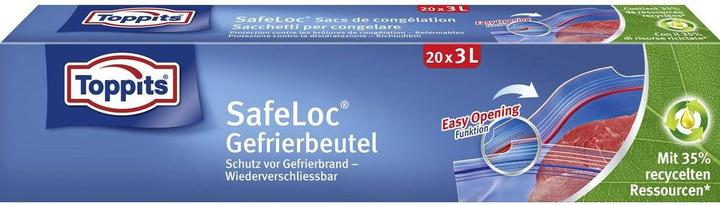Produktbild Toppits Doppelverschluss Gefrierbeutel 20 x 3L (20 x)