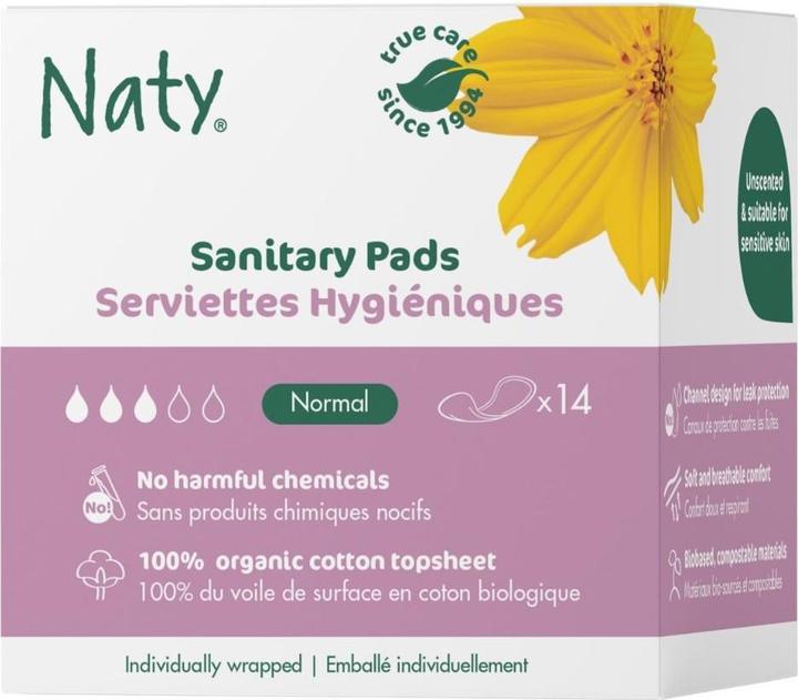Actual product image Naty Bio-Damenbinden Normal 14 Stück (1 x)