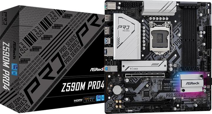 Produktbild AsRock Z590M Pro4 (LGA 1200, Intel Z590, mATX)