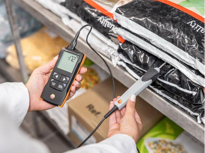 Actual product image Testo 110 Temperature measuring instrument -200 - +800 °C Sensor type NTC, Pt100 (Temperature measuring device)