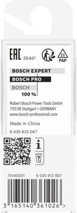 Immagine prodotto Bosch Professional Zubehör Fresa a filetto, 1/4", R1 4,7 mm, P 9,5 mm, L 9,2 mm, G 45 mm