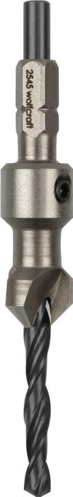 Actual product image wolfcraft 1 pilot drill with countersink, S=6-kt., ø4.5-12