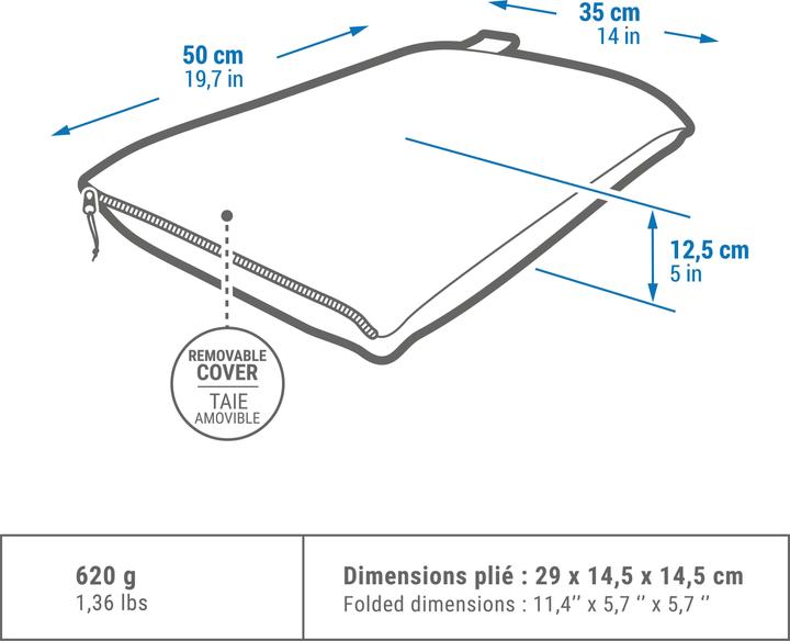 Immagine prodotto Quechua Ultimo Comfort (Cuscino per testa e collo)