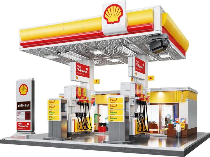 Station-service Shell avec boutique et station de lavage