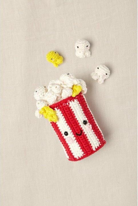 Actual product image DMC Cable crochet set Amigurumi Pop the corn, motif: Smiley, set