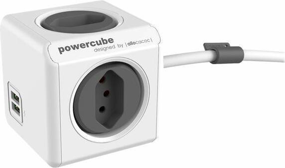 Produktbild Allocacoc PowerCube Extended S+ (4x, Typ 13, USB-A, 1.50 m)
