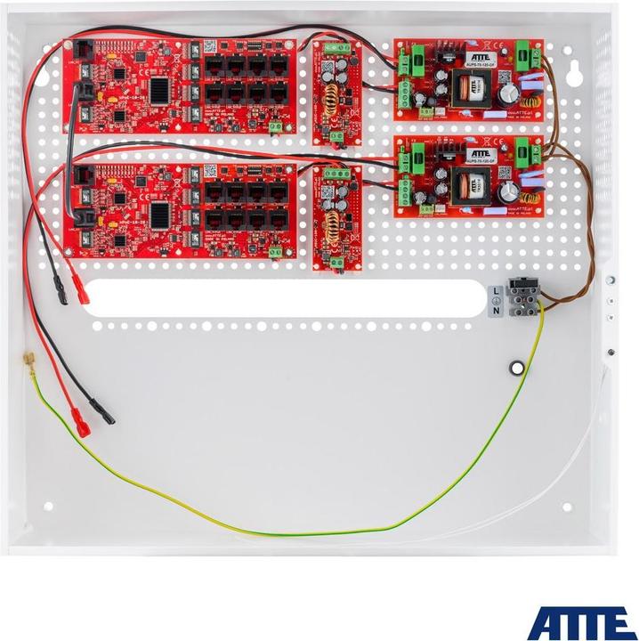 Atte Pufferset für 16 IP-Switch-Kameras Po 16P+2G IPUPS-16-20-H