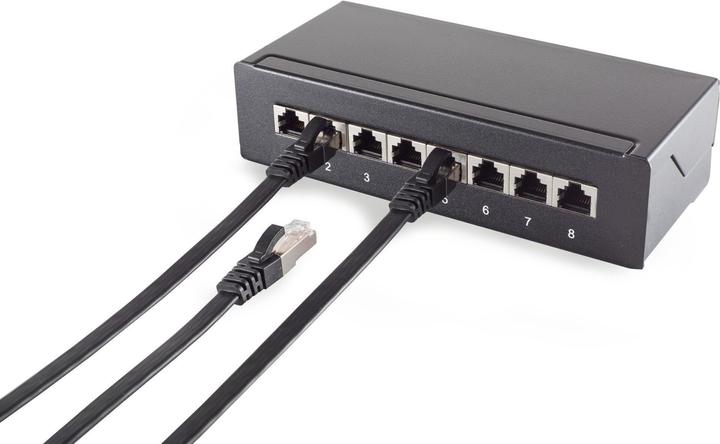 Produktbild Tecline Patchkabel Cat.6 U/UTP, ungeschirmt, flach, grau, 10.0m superflaches Patchkabel z.B. für die Verlegu (U/UTP, CAT6, 10 m)