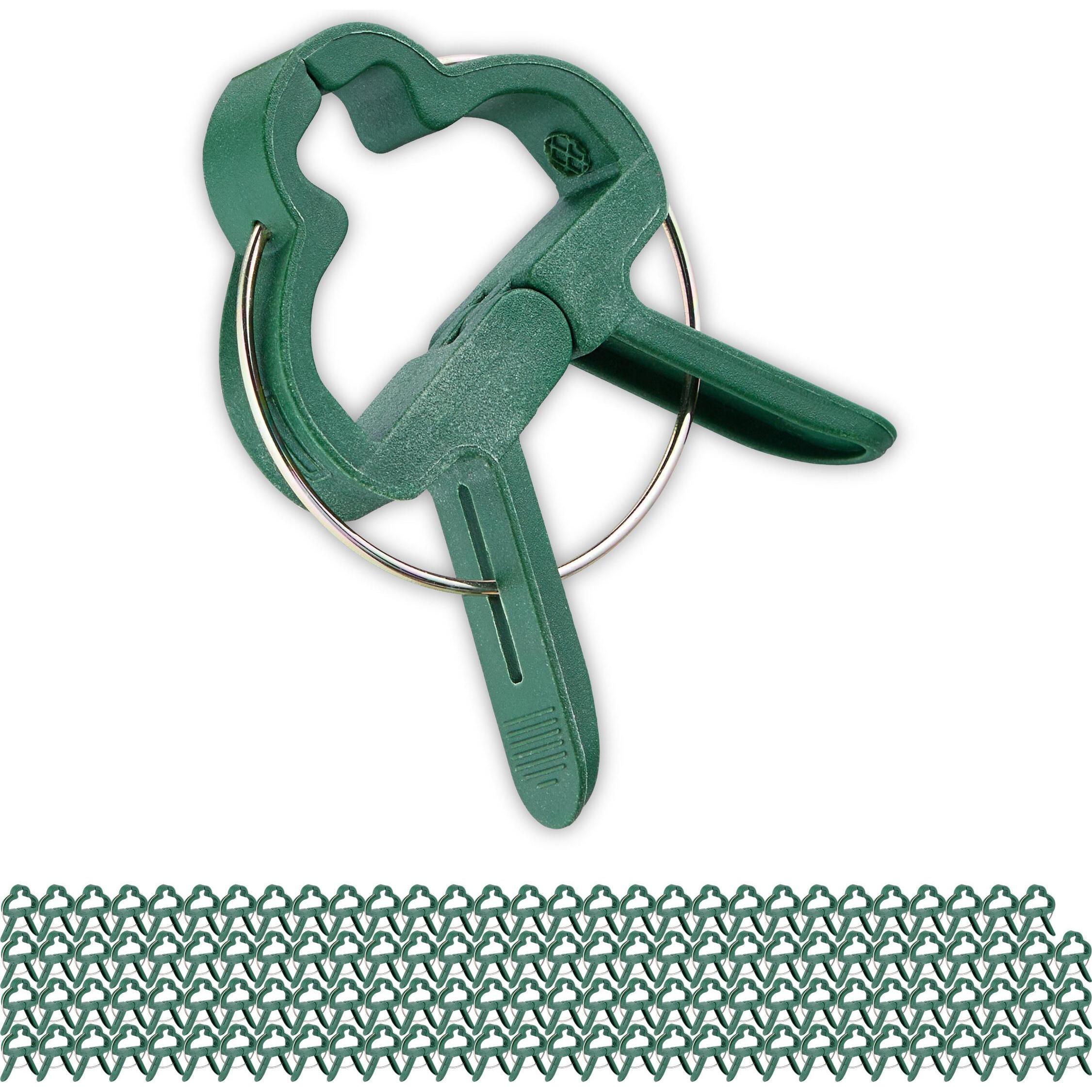 Relaxdays, Pflanzen Zubehör, 120x Pflanzenclips (6 cm, 4.50 cm)