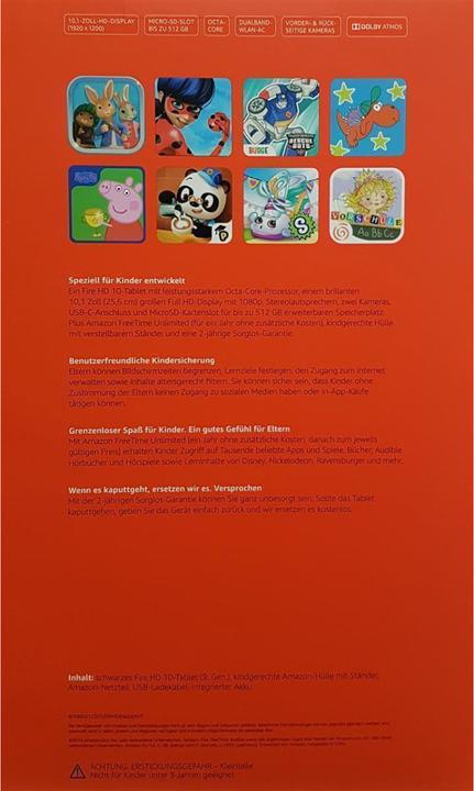 Actual product image Amazon Fire HD 10 Kids Edition (10.10", 32 GB, Pink)