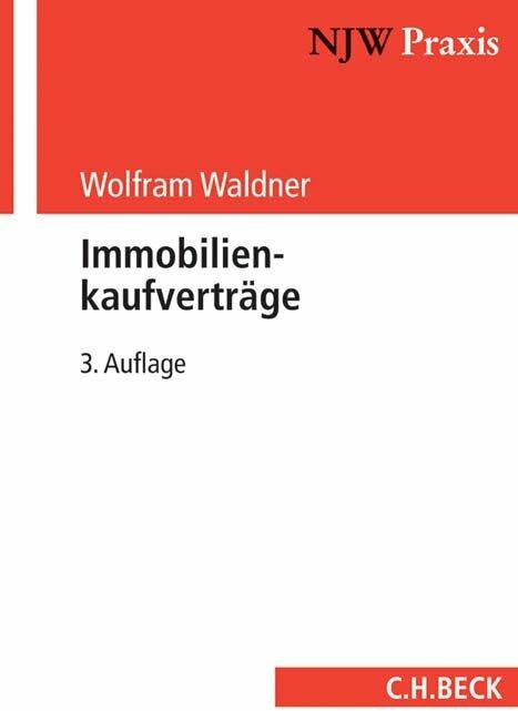 Produktbild Immobilienkaufverträge (Deutsch, Wolfram Waldner, 2020)