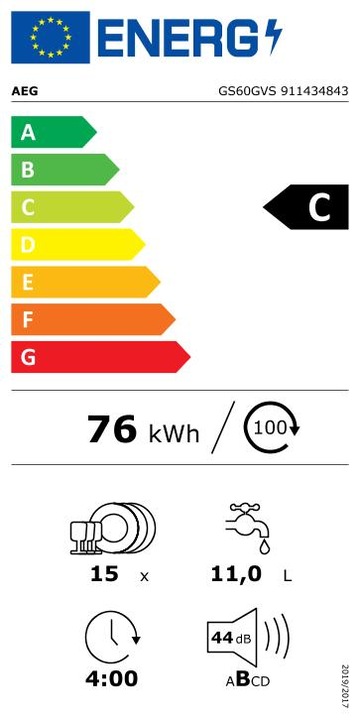 Energie-Label AEG GS60GVS