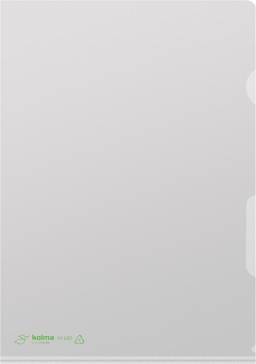 Produktbild Kolma Sichtmappe LineaVerde A4 Recycling genarbt strong farblos (A4, 10x)