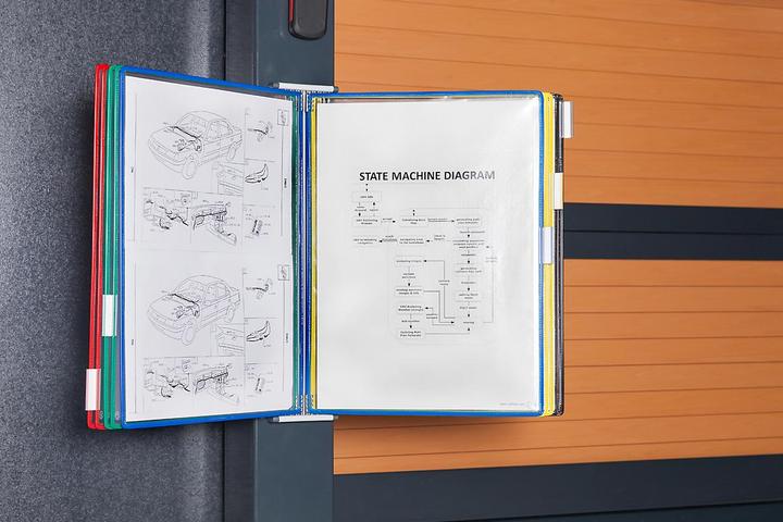 Actual product image Tarifold Display board system 413609 DIN A3 assorted colours with 10 display boards