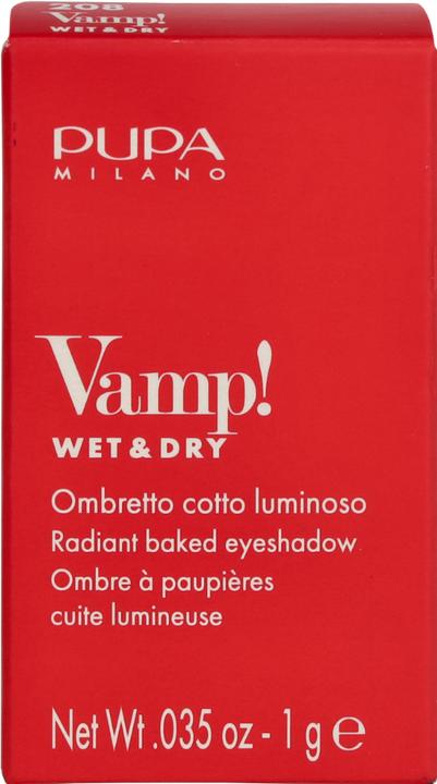 Actual product image Pupa Milano Highly pigmented eyeshadows Vamp! (Compact Eyeshadow) 1.5 g - Shade: 208 Ballerina (208 Ballerina Pink)
