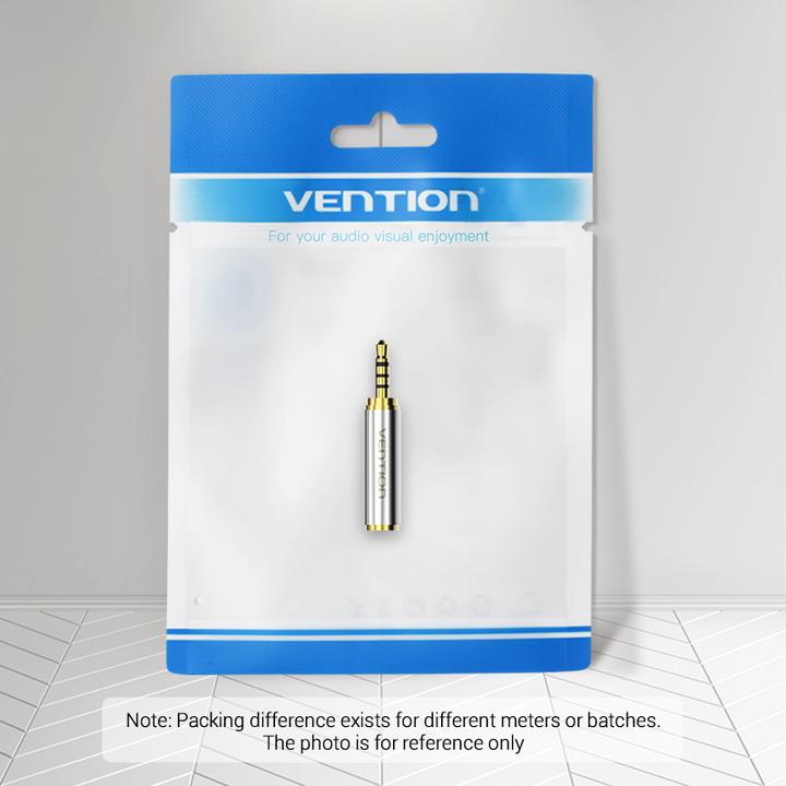 Actual product image Vention audio adapter, VAB-S02, 3.5mm (female) to mini jack 2.5mm (male), (gold)