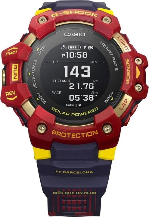 Produktbild G-Shock Herrenuhr Casio G-SQUAD - FC BARCELONA MATCHDAY (Ø 55 mm)