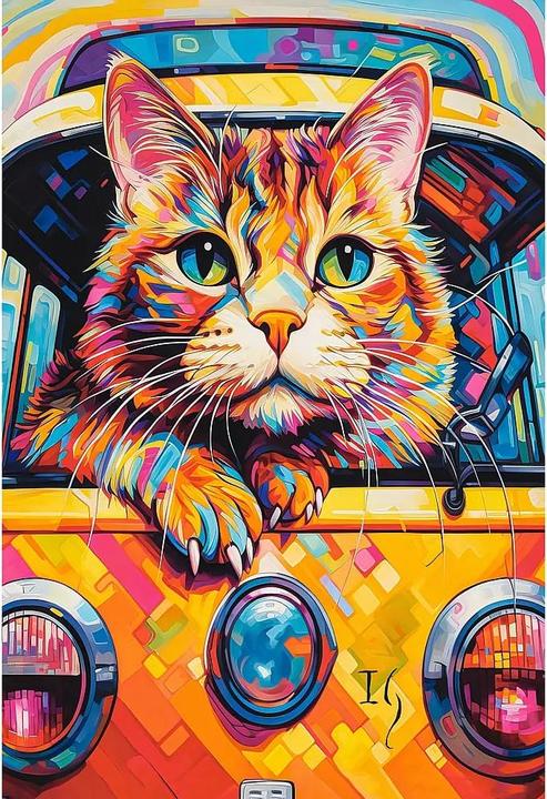 Immagine prodotto Castorland Puzzle da viaggio Cat Bus 1000 pezzi (1000 pezzi)