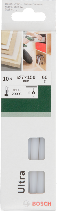 Actual product image Bosch Zubehör DIY Glue Sticks Ultra Power Set of 10