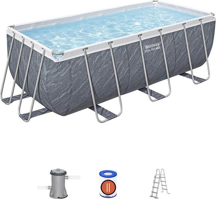 Immagine prodotto Bestway Power Steel Frame Pool-Set 412 x 201 x 122 cm (412 x 201 x 122 cm)