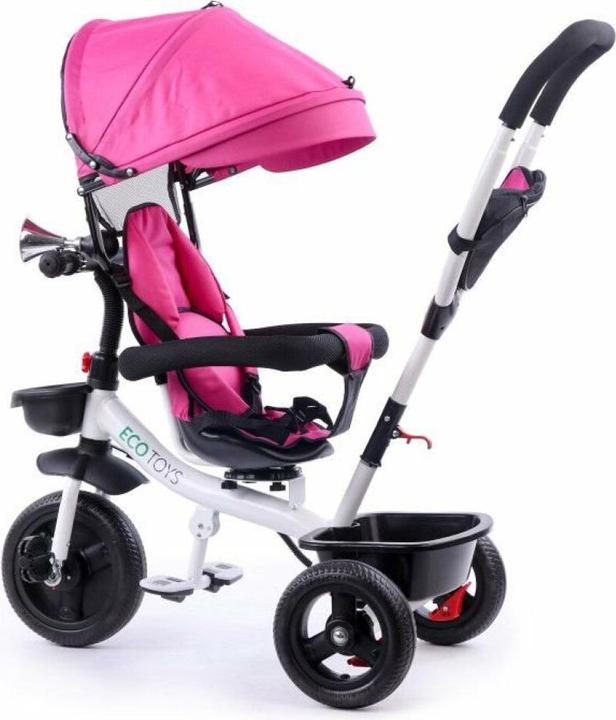 Productafbeelding EcoToys driewieler kinderwagen draaibaar zitje