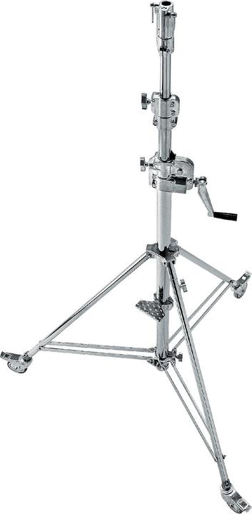 Produktbild Avenger 3-Section High Wind-Up Stativ, kurze Basis, mit Bremsrollen (296 cm, 30 kg)
