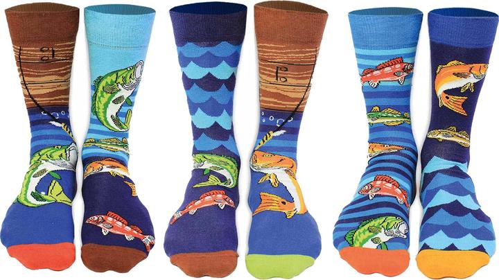 Actual product image United Oddsocks Loads of pollocks (pack of 3, 39 - 46)