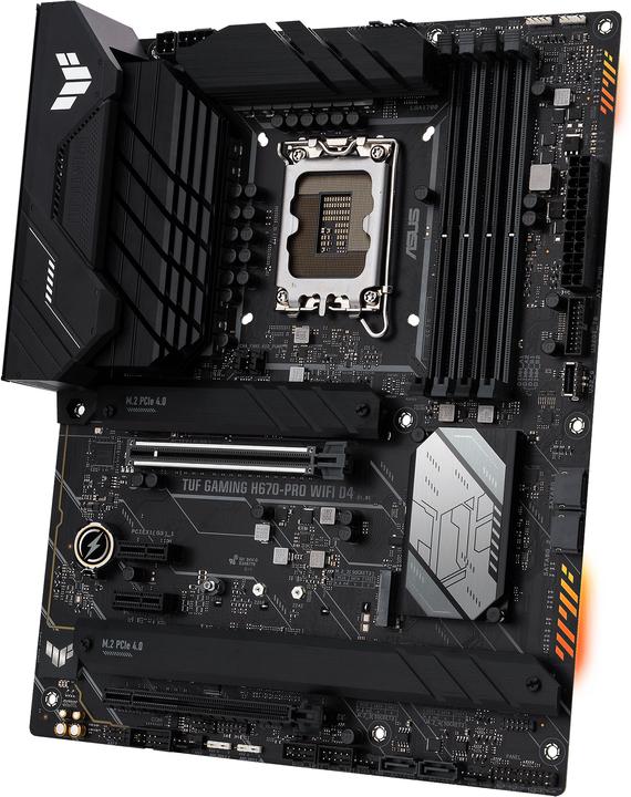 Actual product image ASUS TUF H670-PRO GAMING D4 (LGA 1700, Intel H670, ATX)
