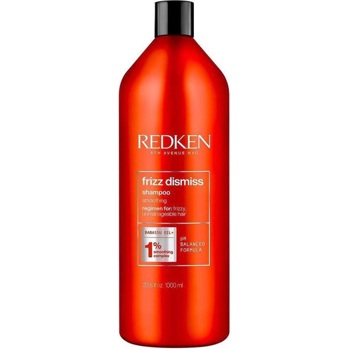 Redken, Shampoo, Frizz Dismiss - Shampoo lisciante (1000 ml, Shampoo liquido)