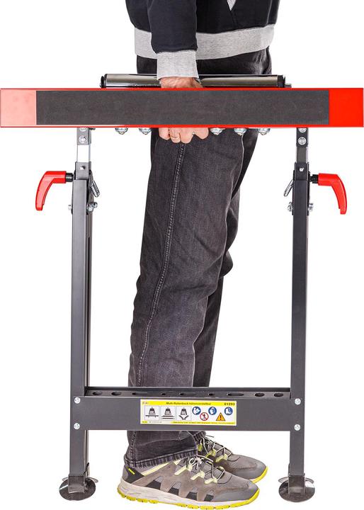 Image du produit Dema Support multi-rouleaux réglable en hauteur 82,5 - 127,5cm (70.50 cm, 75 cm)