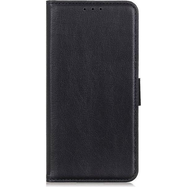 MU Classic Litchi Leder Bookcover Series (Xiaomi Mi 10 Pro), Smartphone Hülle, Schwarz